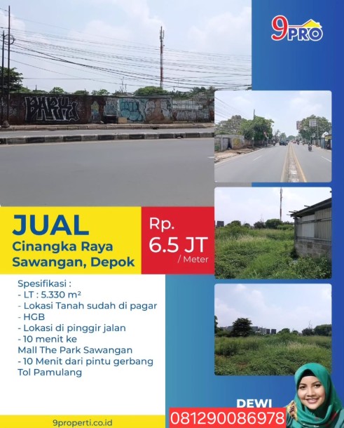 Tanah Lokasi strategis dekat tol pamulang-6